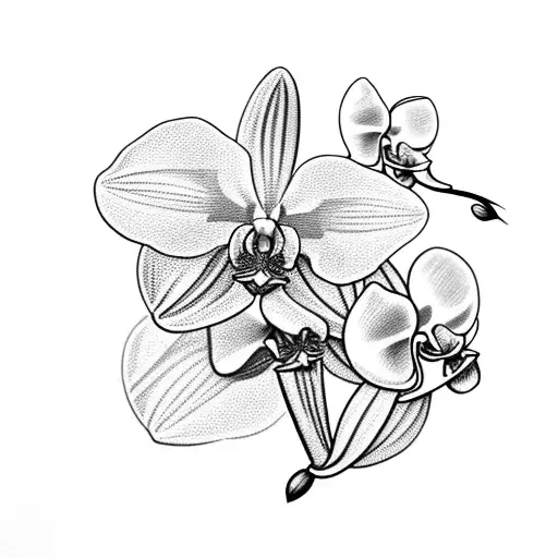 Orchid With Spades For Petals