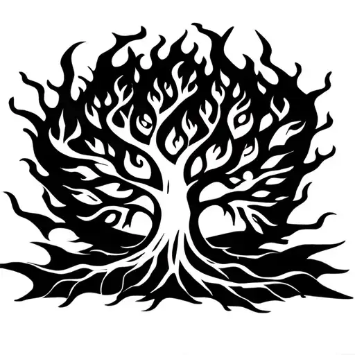 Fire Life Tree Branches