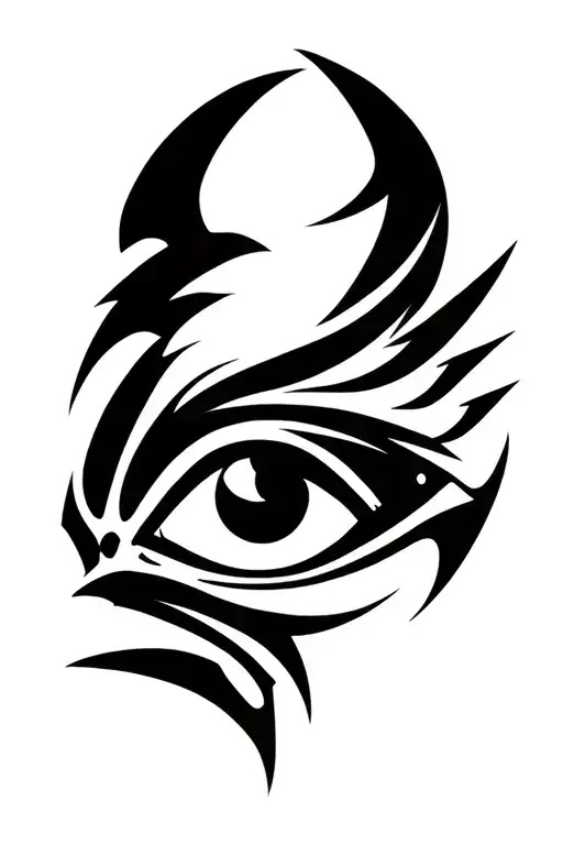 Eye Of Horus With Fangs