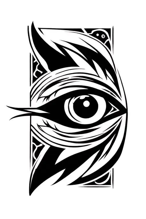 Eye Of Horus With Fangs