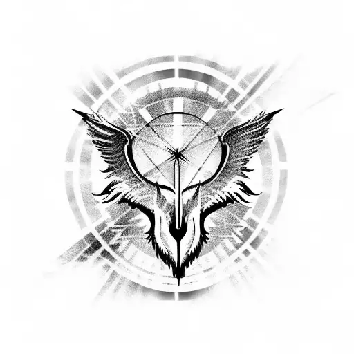 Lone Wolf With Wings