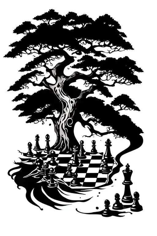 Chess And Tree Growing