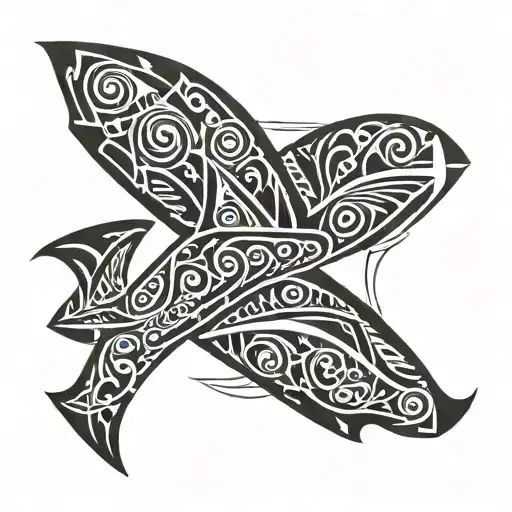 Polynesian Ray Shaped Airplane