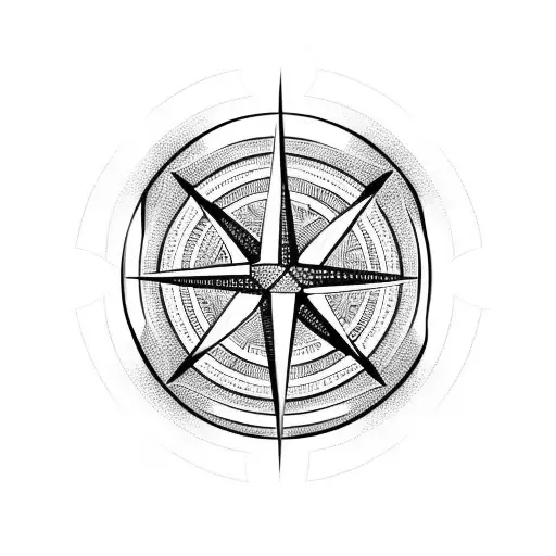 Soccer Ball Morphing Into A Compass Rose
