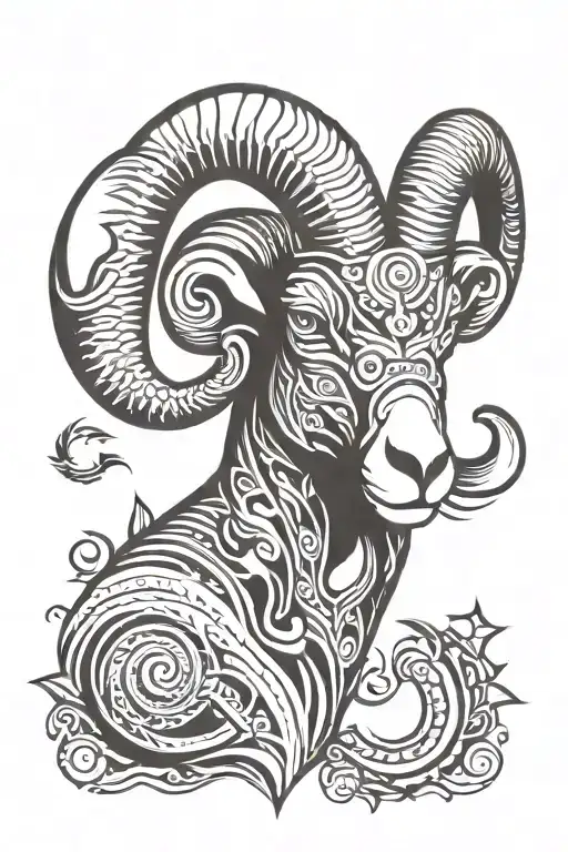 Aries Ram Face