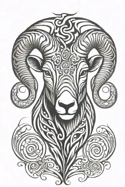 Aries Ram Face