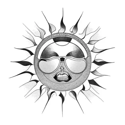 Sun With Aviator Wings