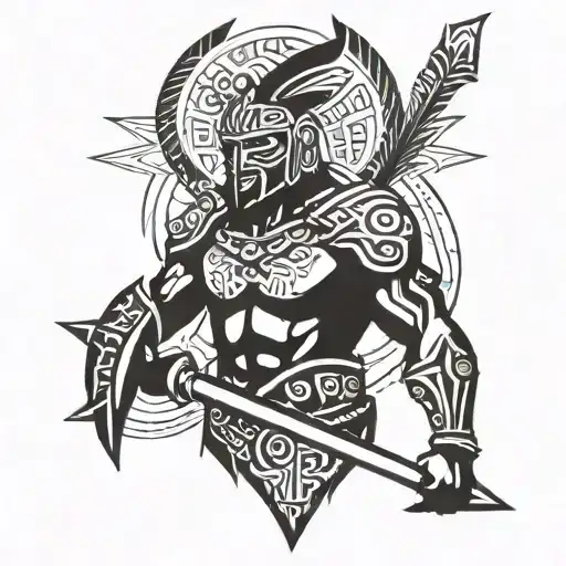 Warrior Of Christ Filipino Tribal Tatoo