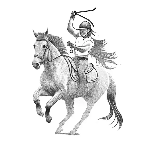 Bucking Horse And Rider