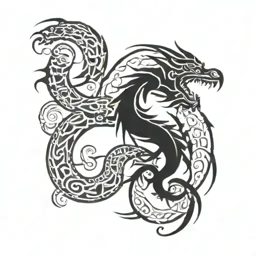 A Mix Of The Zodiac Sign Libra And The Dragon Sign