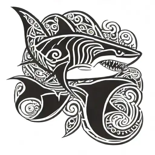 Polynesia Style Shark