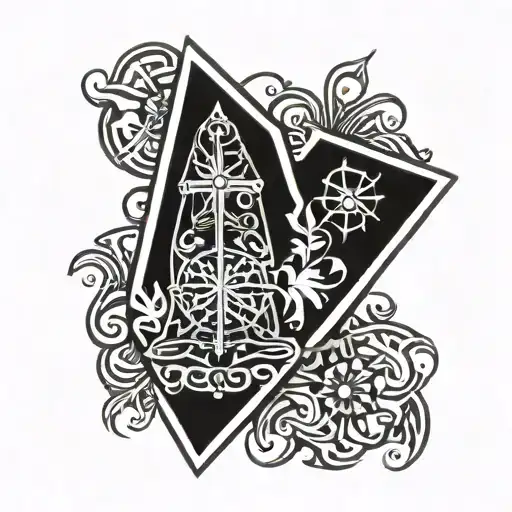 Coffin And Wind Rose