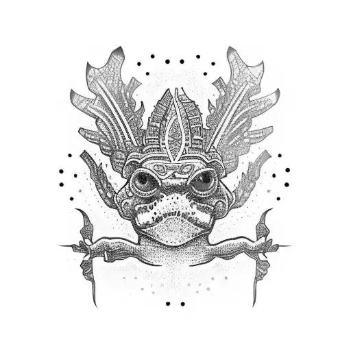 Mayan Toad Psychadelic