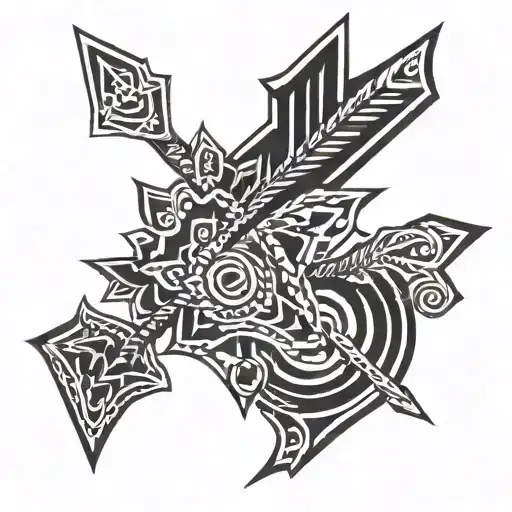 Tribal Arrow Wrapped