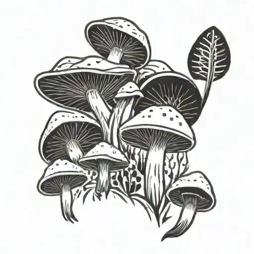 Bohemian Minimalist Nature Mushrooms