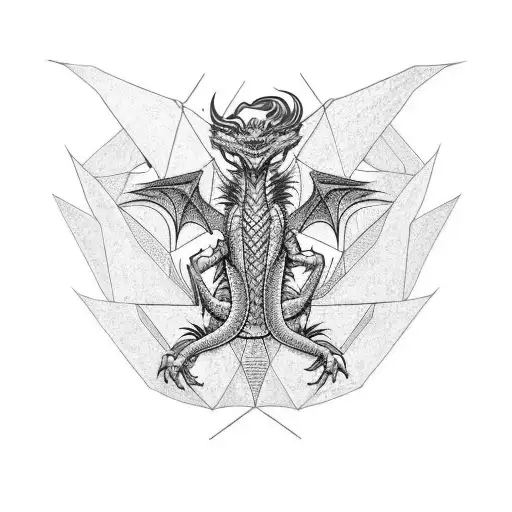 Dragon Back Tattoo Cybercigilism Style