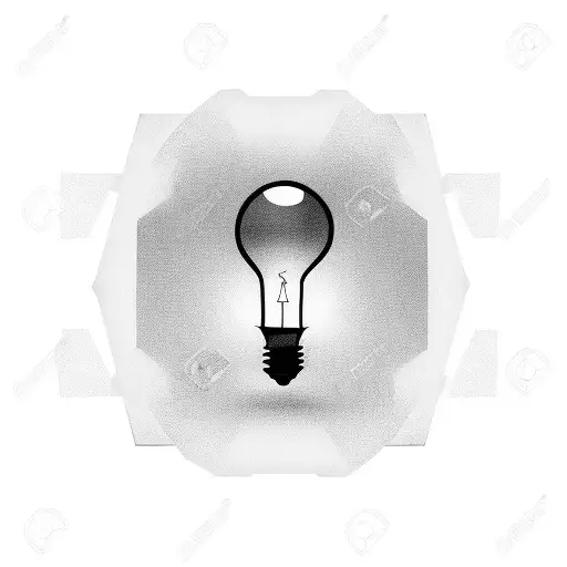 Broken Light Bulb Outside A Box