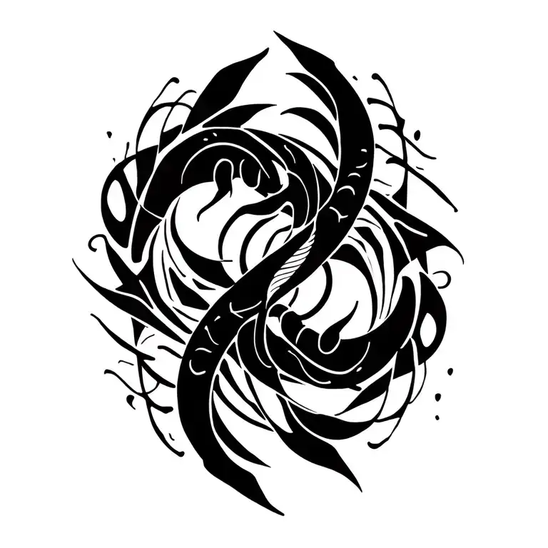 Pisces And Cancer Zodiac Sign Intertwined