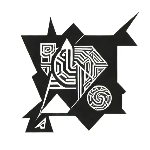 Abstract Protective Symbol Minimalist