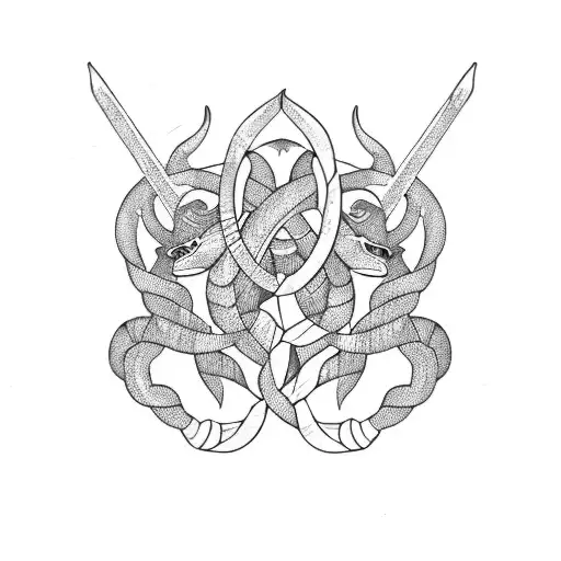 Capricorn And Scorpio Intertwined