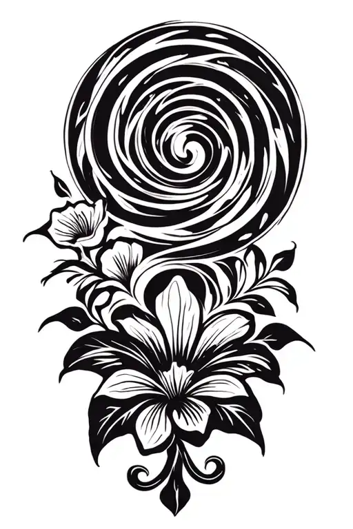 Suite Of Fibonacci Spiral Pattern And Fleur De Vie