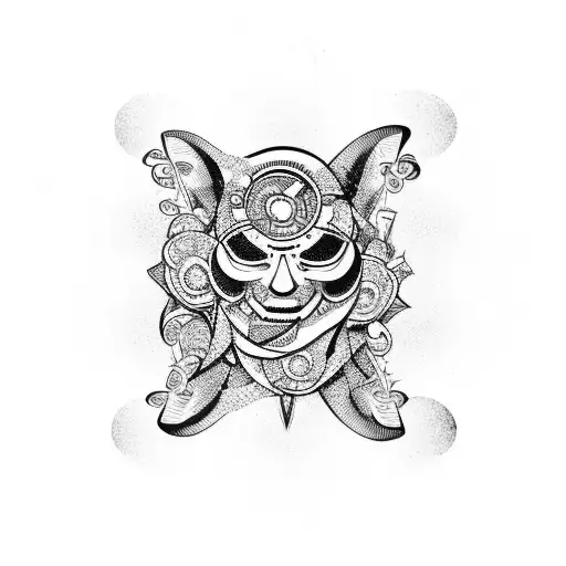 Clever' Word In Trippy Style