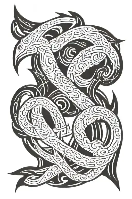 Gemini Zodiac Sign Intertwined