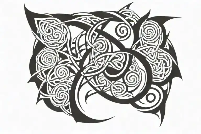 Jormungander Celtic Design