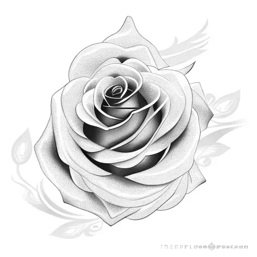 Rose With Name And Hour