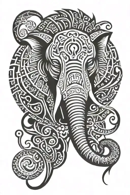 Elephant And Lion Head