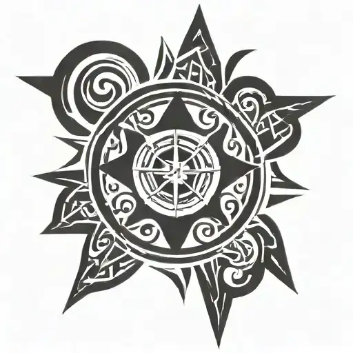 Maori Style Compass