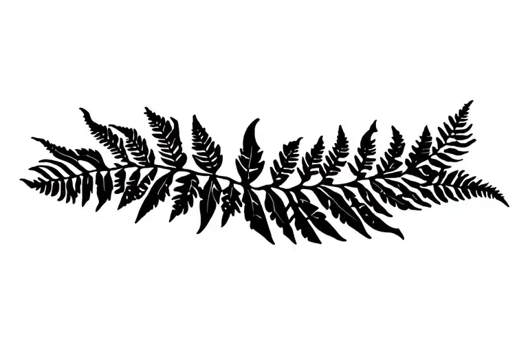 Fern Leaf Nature Scene