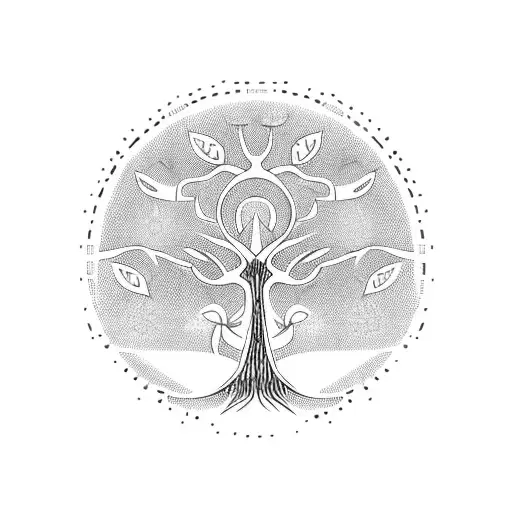 Tree Of Life With A Pregnant