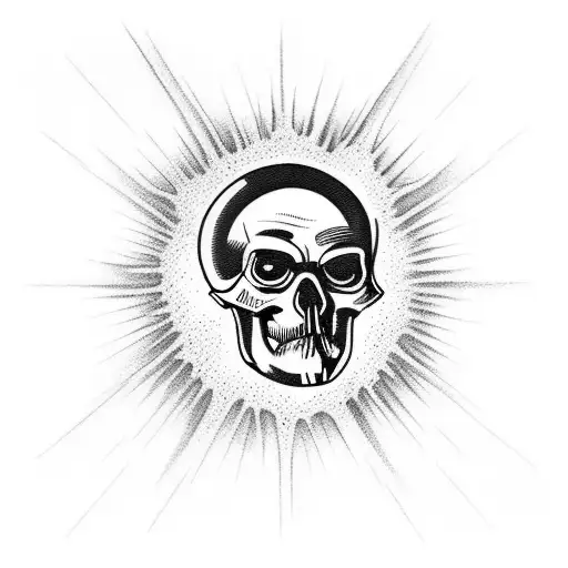 Eye Nuclear Explosion Skull