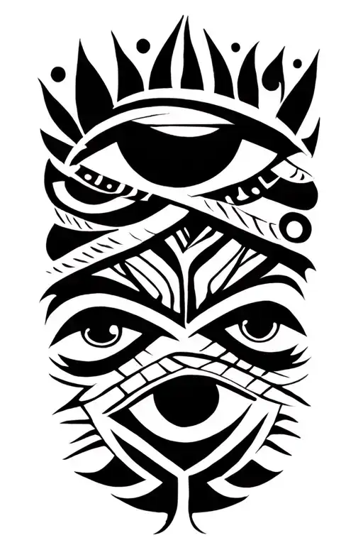 Eyes And Seams On The Arm