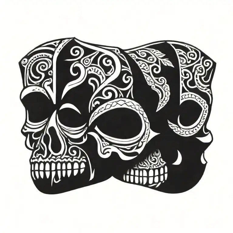 Tiki Mask Skull