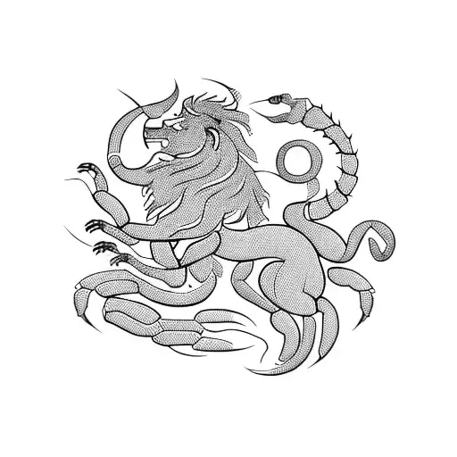 Lion And Scorpion