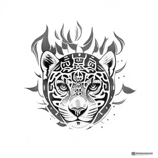 Half Dark And Half Light Jaguar Chest