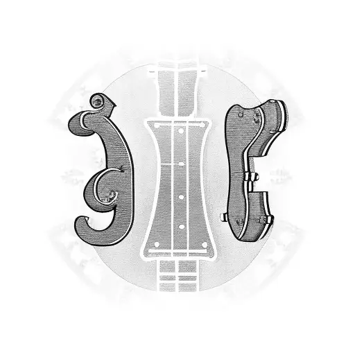 Guitar With The Letters A And C Next To It