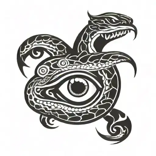 Evil Snake Crying Eye