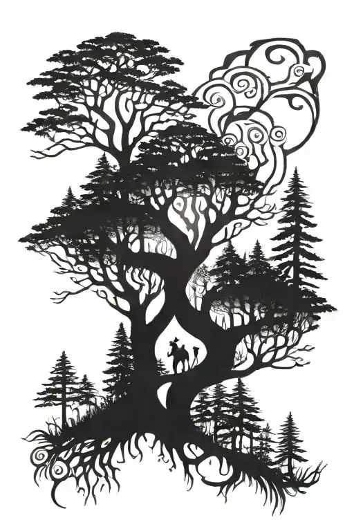 Forest Silhouette Formed