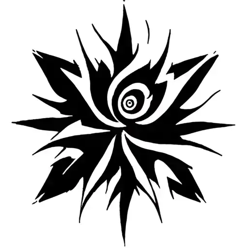 A Star With A Spiral In The Middles