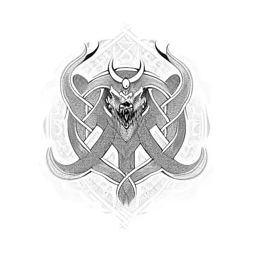 Norse Style Wyrm Knotwork