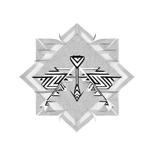 Geometric Tribal Native American Arrow