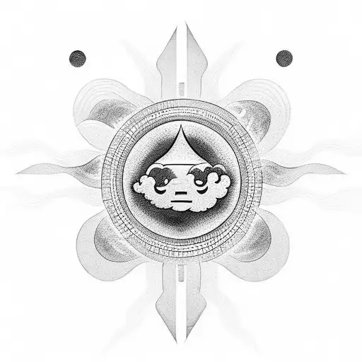 Cloud Storm With A Sun