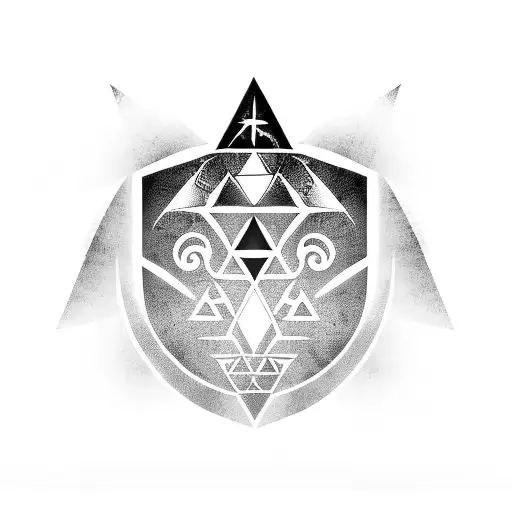 Zelda Triforce Colourful