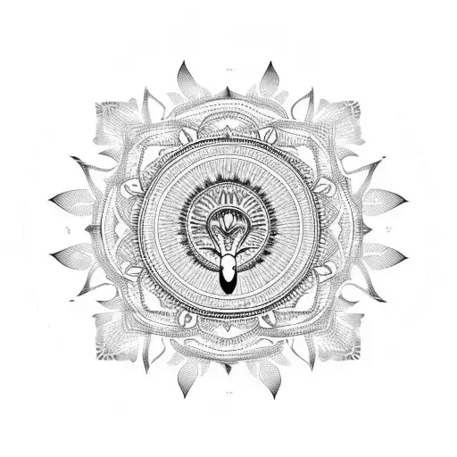 Palm Tree Mandala Chest