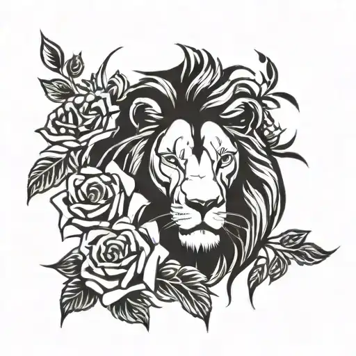Lion And Roses Mayflowers