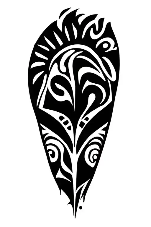 Polynesian Style Tattoo With Chicano Style