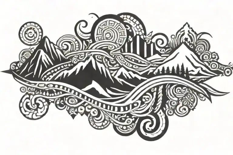 Virgo Mountains Flow Of Life